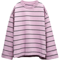 ZARA 2024 autumn new product baby and toddler striped decoration long-sleeved round neck T-shirt 03037522 620
