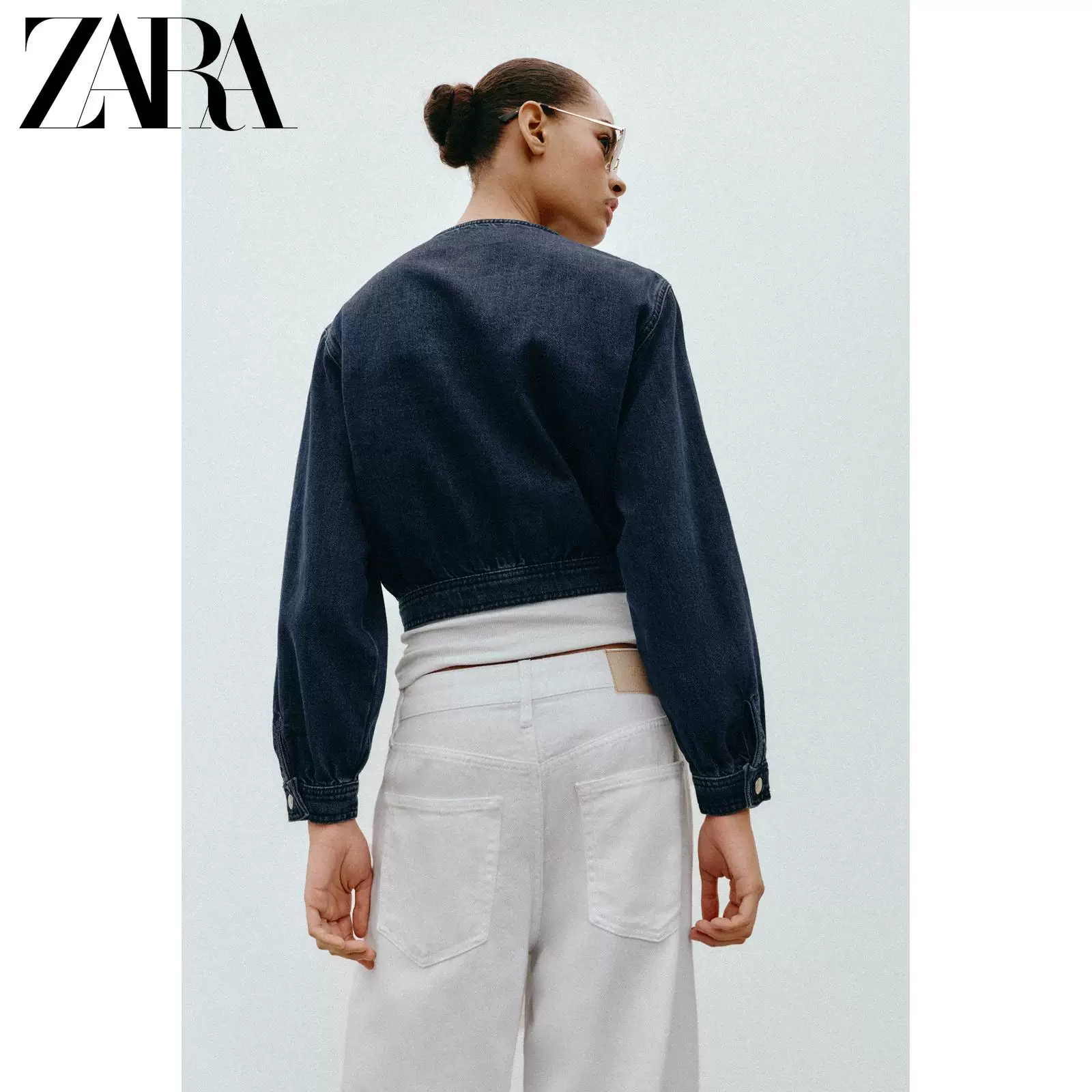 ЖЕНСКАЯ джинсовая бомбер-куртка ZARA Z1975 весна-лето 2026 год, артикул 6147195 407