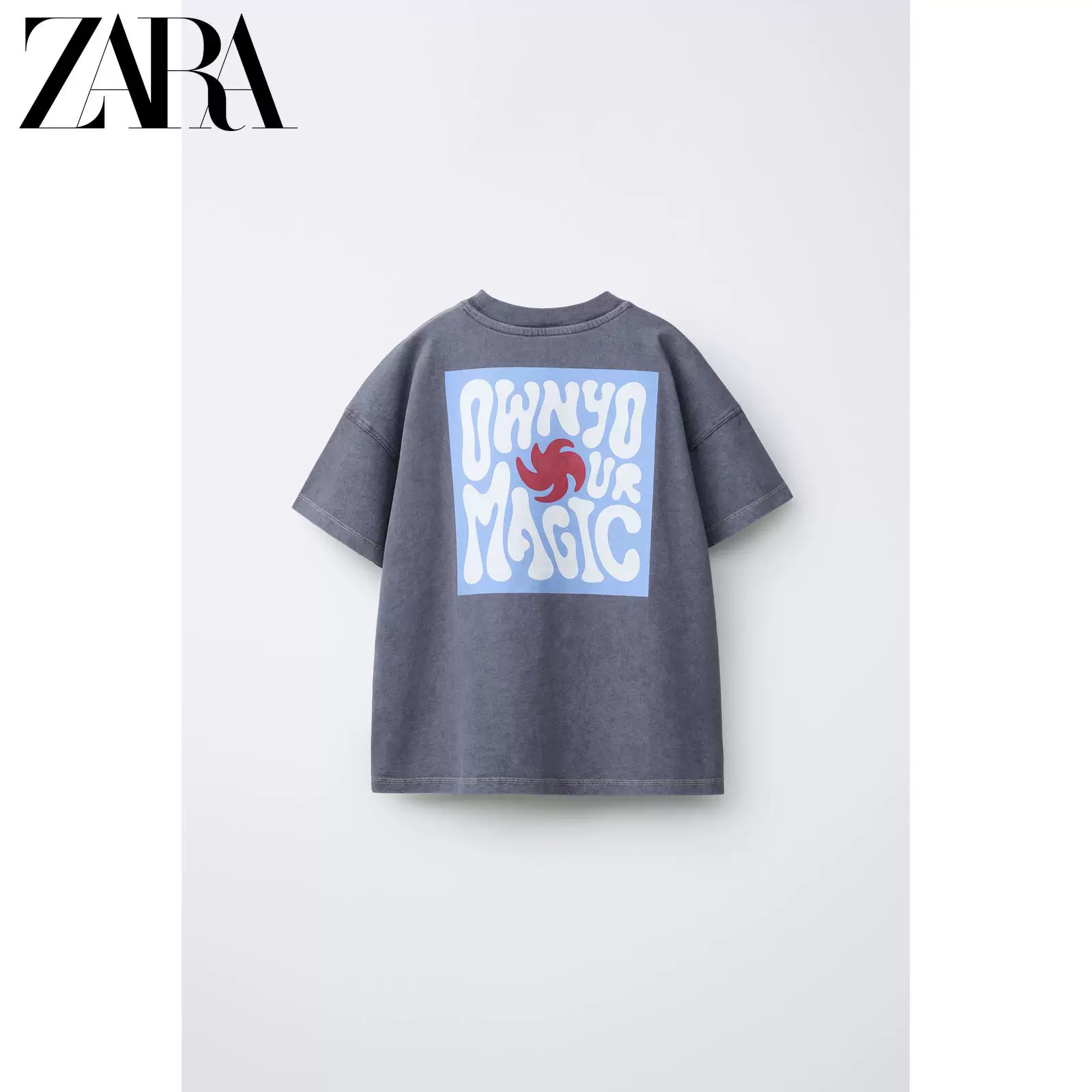 ZARA 2026 Spring and Summer New Products Children's Clothing Boys Printed Pocket Round Neck Short Sleeve T-Shirt 8675761 807