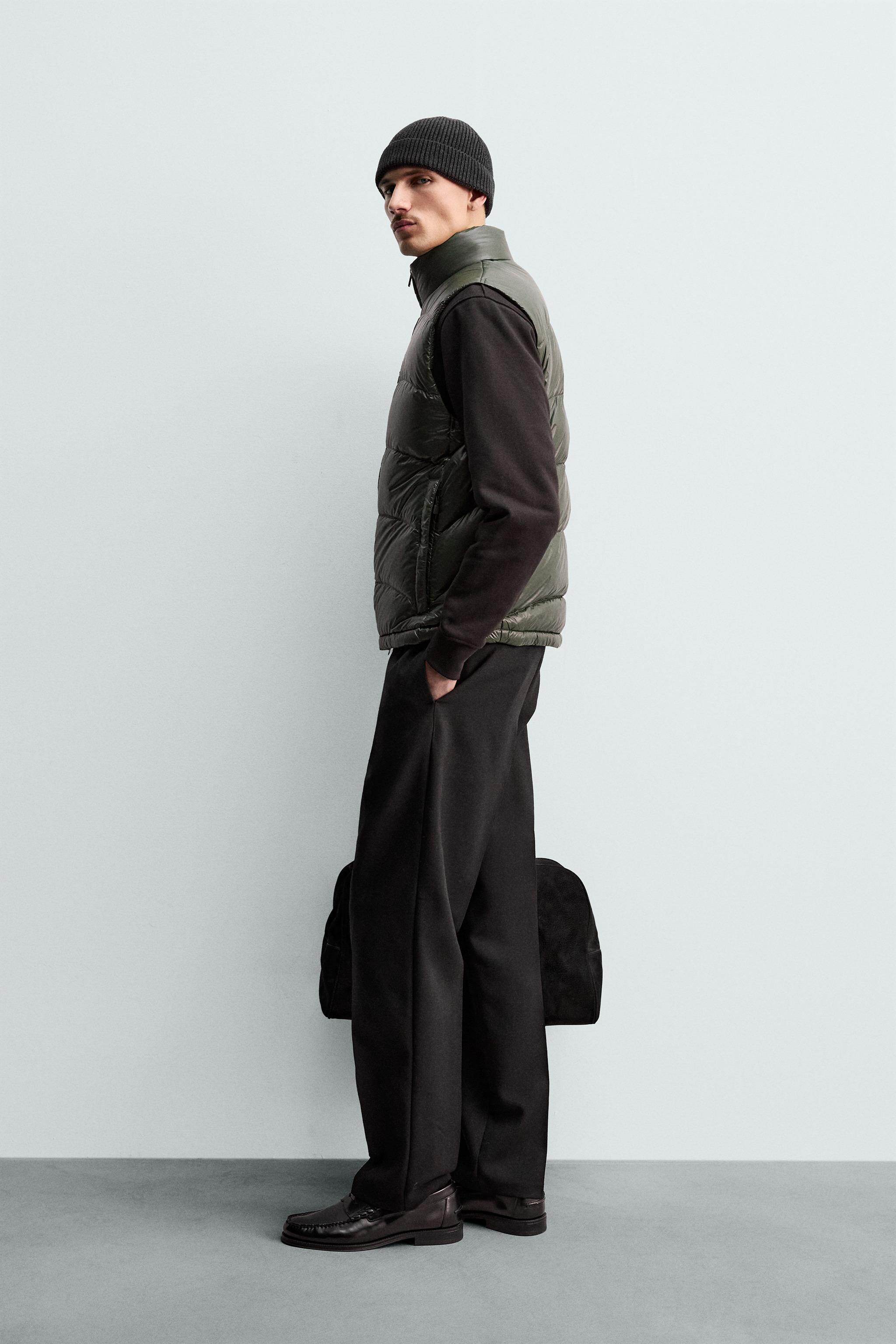 Пуховой жилет zara[origins] 男装 修身直筒棉服立领羽绒马甲背心 4302213 552