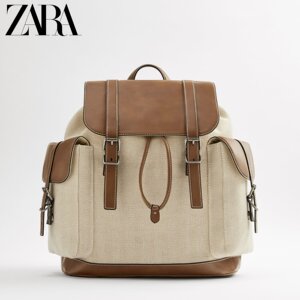 ZARA  男包 黄色拼接探险者实用背包 13265720002