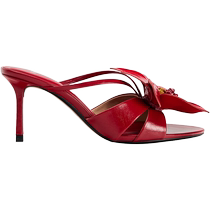 ZARA new summer products womens shoes fashionable red fashion flower decorated high-heeled sandals 1344310 600