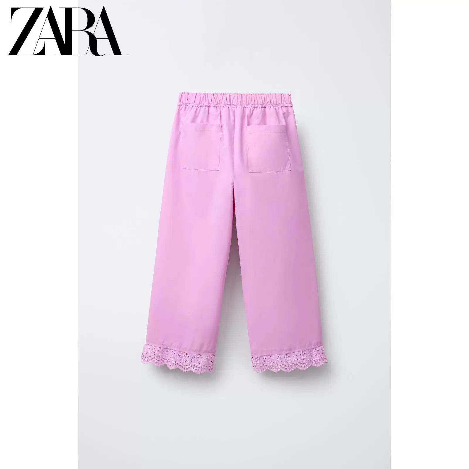 ZARA Discount Season Детская одежда ДевочкиКружево Простой повседневный комфортные прямые штаны 6106329 620