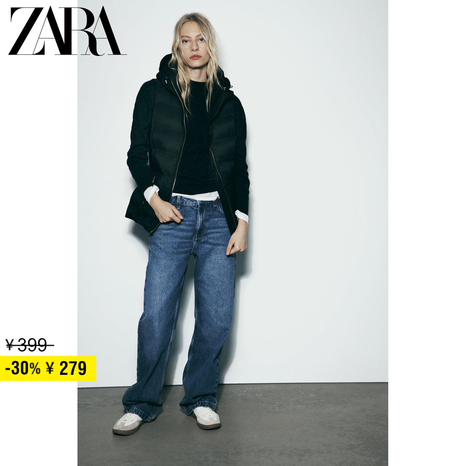 ZARA Discount Season Women Dress Sleeveless Hat Jacket Jacket Jacket 8073212800-Taobao