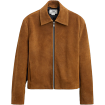 ZARA24 spring new product mens retro imitation suede cow leather workwear outdoor jacket 2521102 700