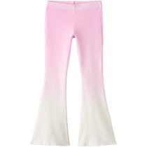 ZARA 24 new summer products childrens clothing girls dip-dyed ribbed flared leggings 6050623 620