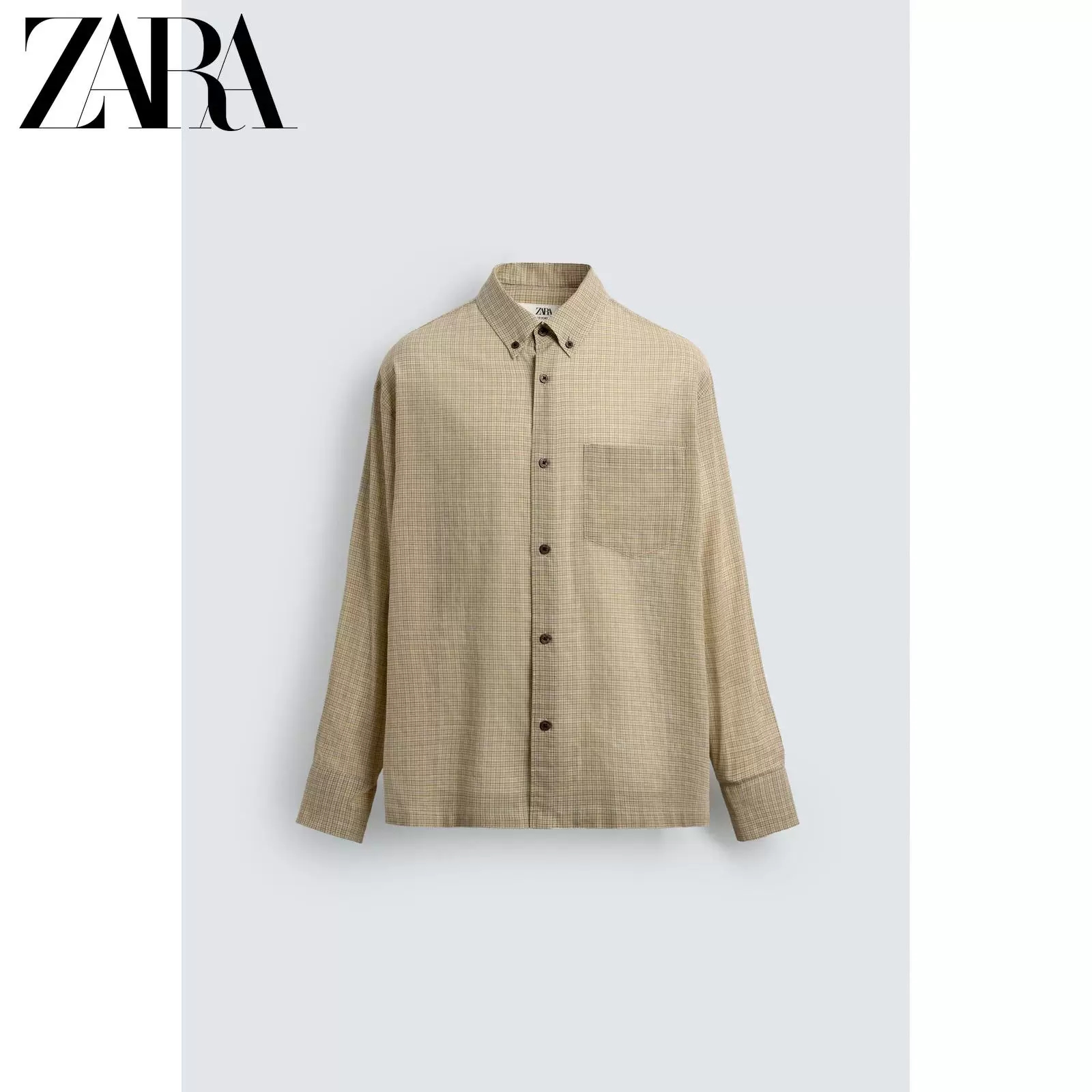 ZARA 2026 Spring and Summer New Arrivals Men's Plaid Shirt LIMITED EDITION 4379682 100