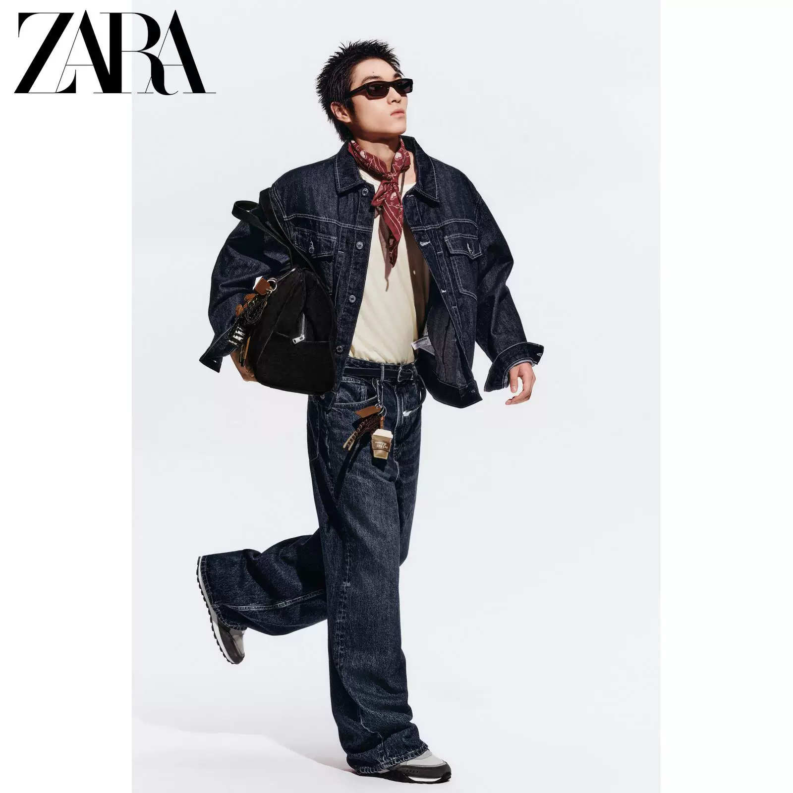 Новая мужская свободная джинсовая куртка ZARA 4551444 405