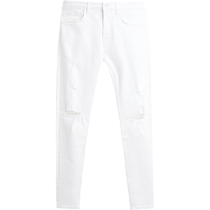 ZARA discount season mens clothing American trend tight washed ripped denim trousers 5585449 250
