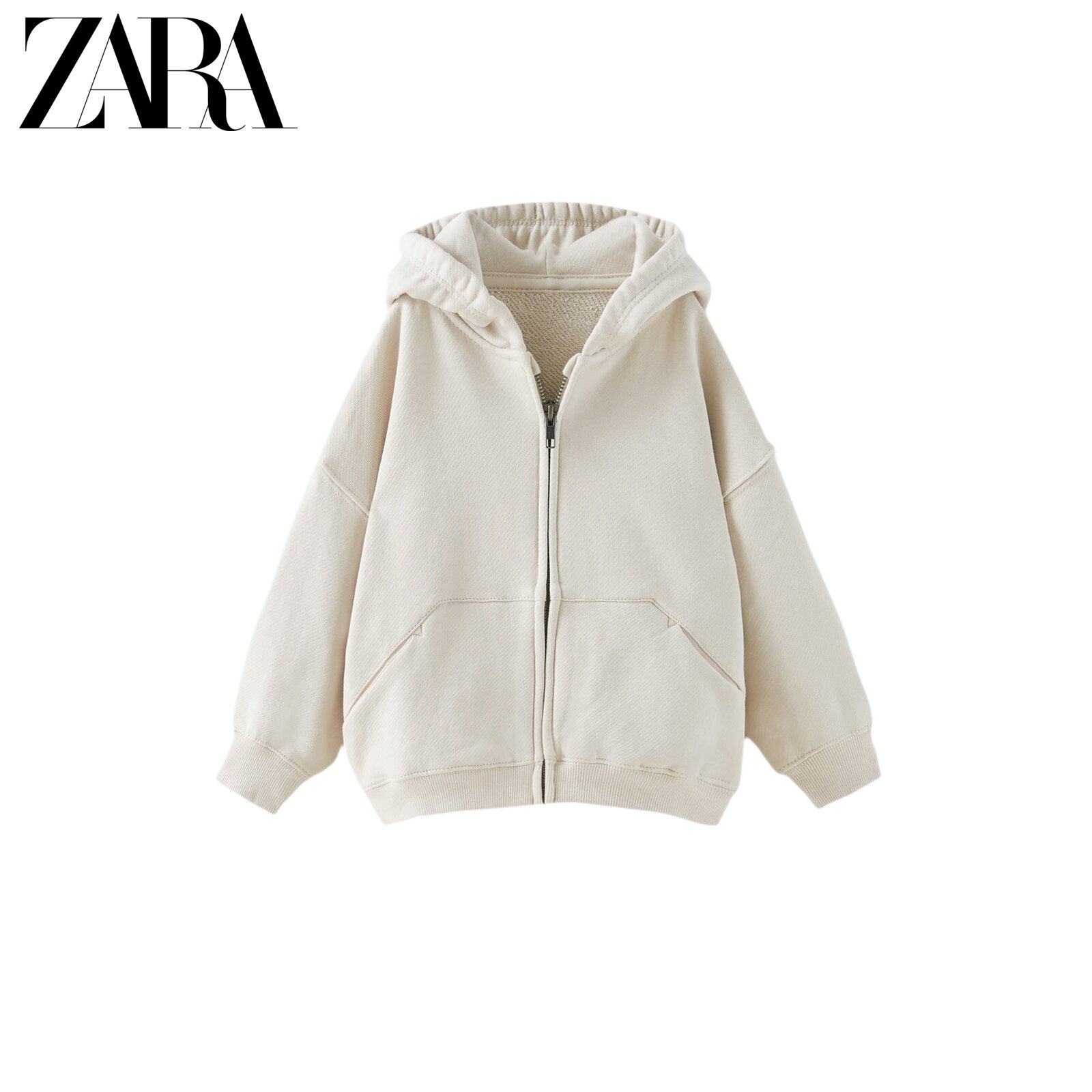 ZARA new baby boy with pocket in vegan-coloured hoodie 1880531805