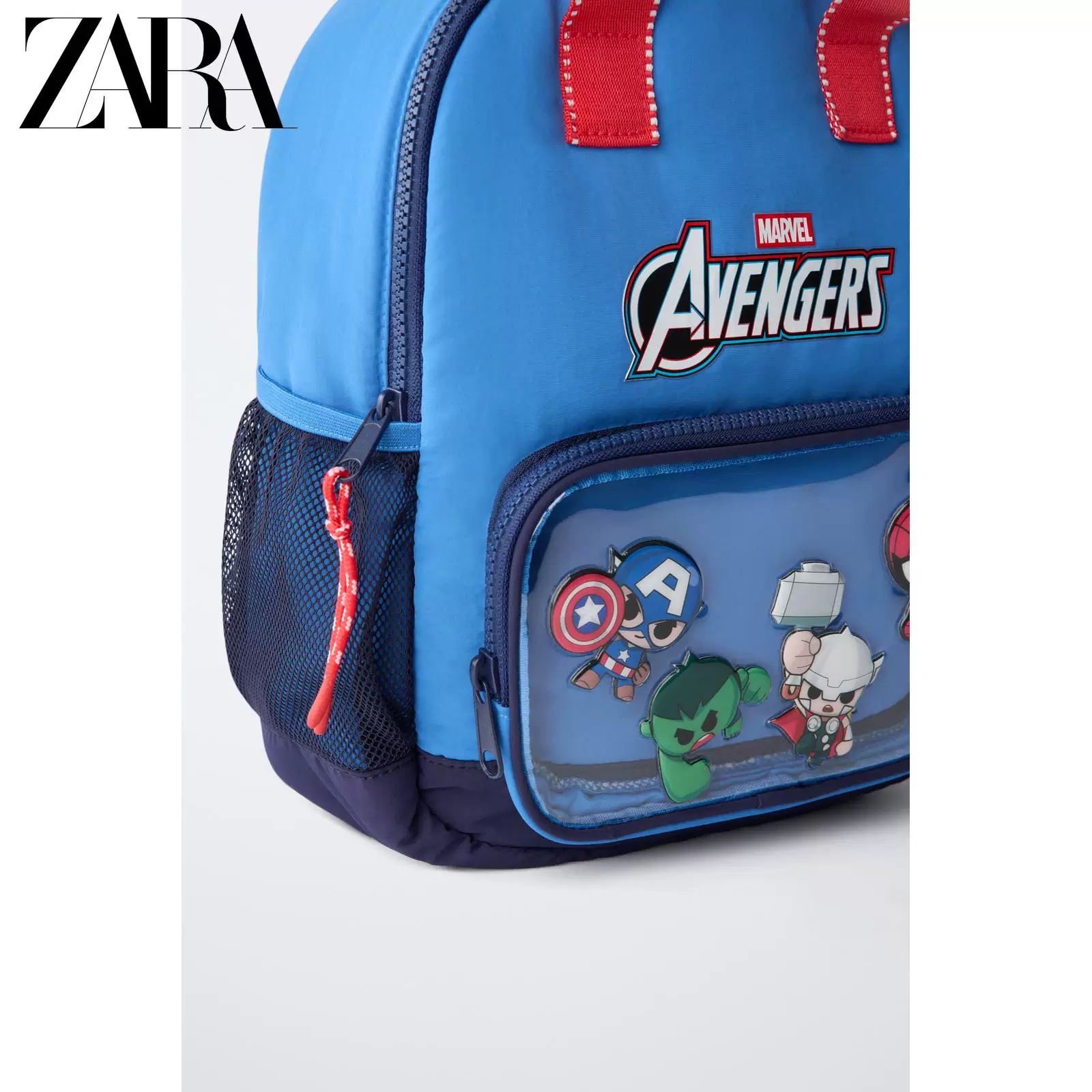 ZARA 2025 Зимние новые продукты детская сумка toddler Marvel Avengers рюкзак 1510730 400