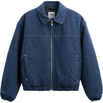 ZARA24 spring new product mens retro denim pilot jacket outdoor jacket 0621400 400