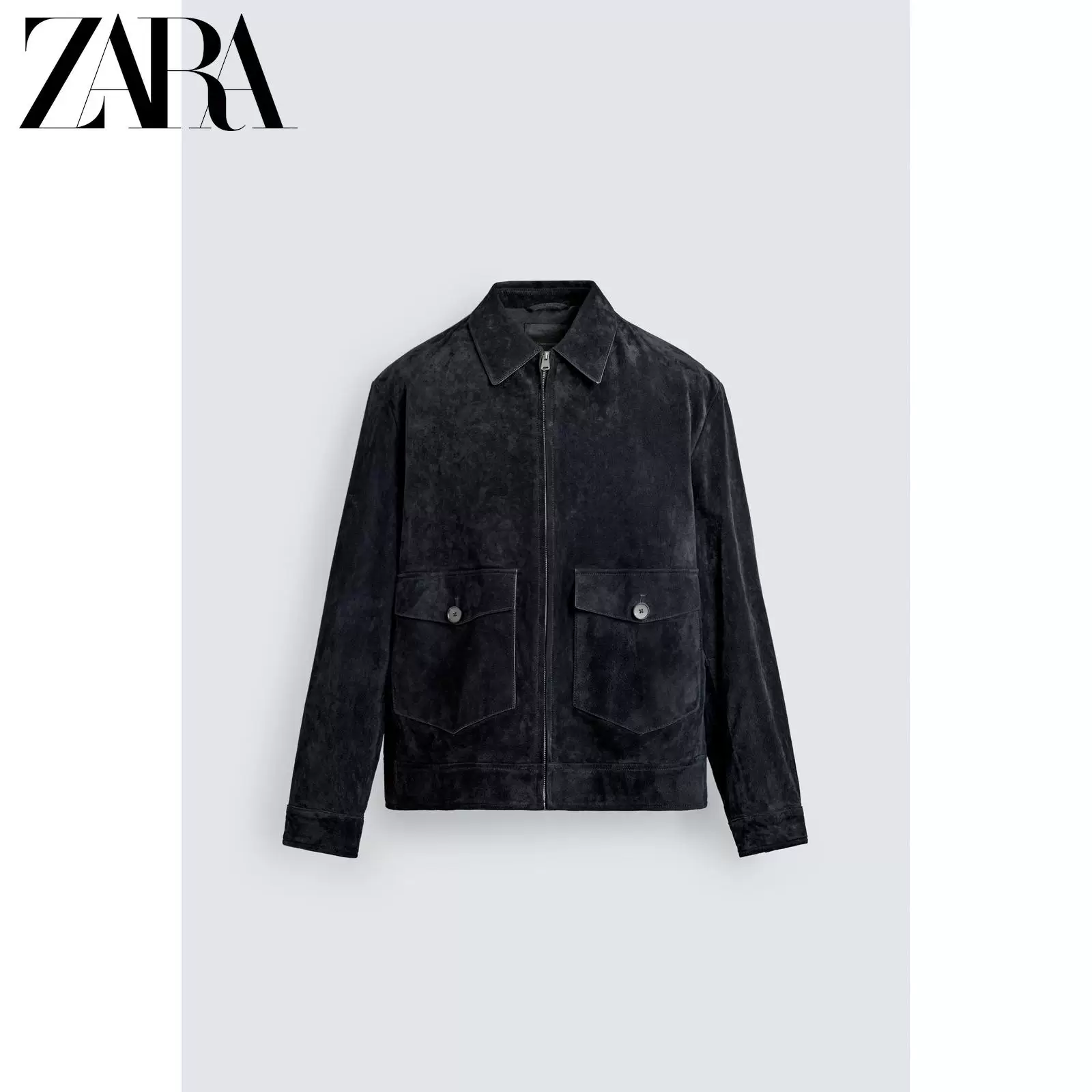 ZARA весна-лето 2026 Новинки Мужская приталенная прямая кожаная куртка 8281304 401