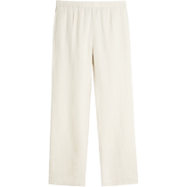 ZARAOrigins] Mens loose pure linen jogging waist versatile trousers 4470014 711