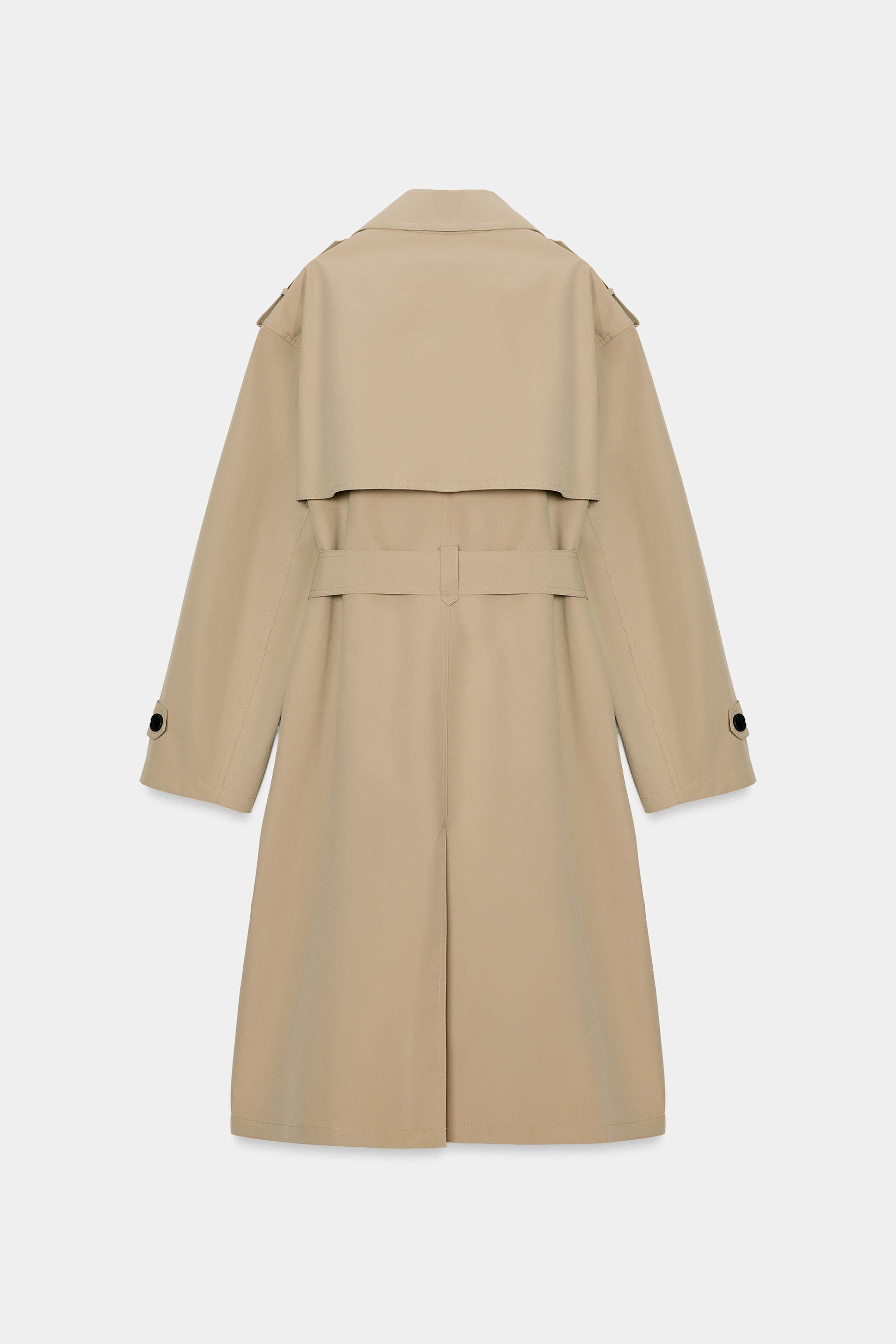 ZARA 2026 новая весна и лето Вкус женщины длинный рукав отворот длинная модель ремень водонепроницаемый ветровка 8073074 704 