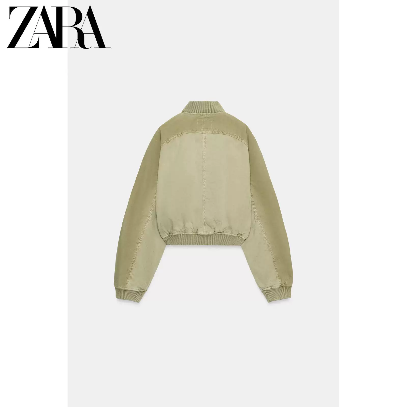 ZARA 2026 весна-лето новый прибытие TRF женская бомбер куртка с эффектом стирки 5252071 506