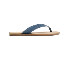 ZARA 2024 autumn new products mens shoes blue leather thong casual beach sandals 2759420 400