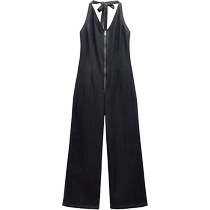 ZARA 2024 Autumn New Products Womens ZW Series Denim Casual Long Jumpsuit 5216249 407