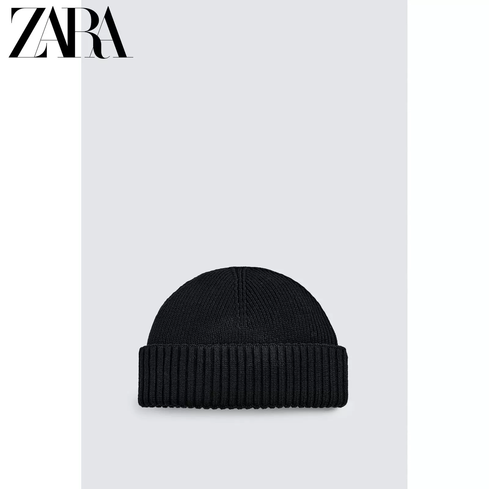 ЗАРА 2025 осенний новый продукт мужская knitted короткая шапка 3166323 800
