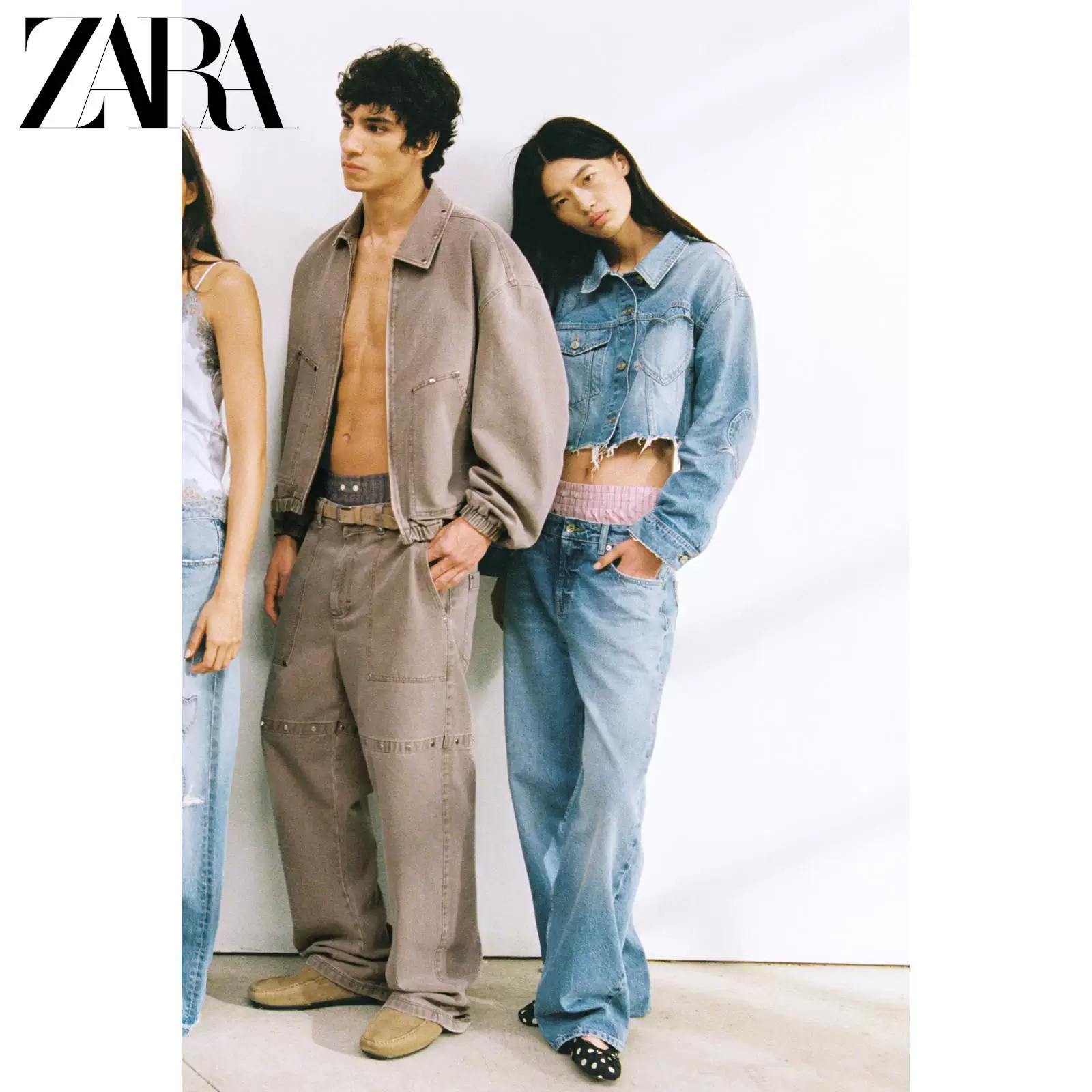 ZARA 26 весна-лето новые поступления TRF женская джинсовая куртка с формой сердца 0695073 400