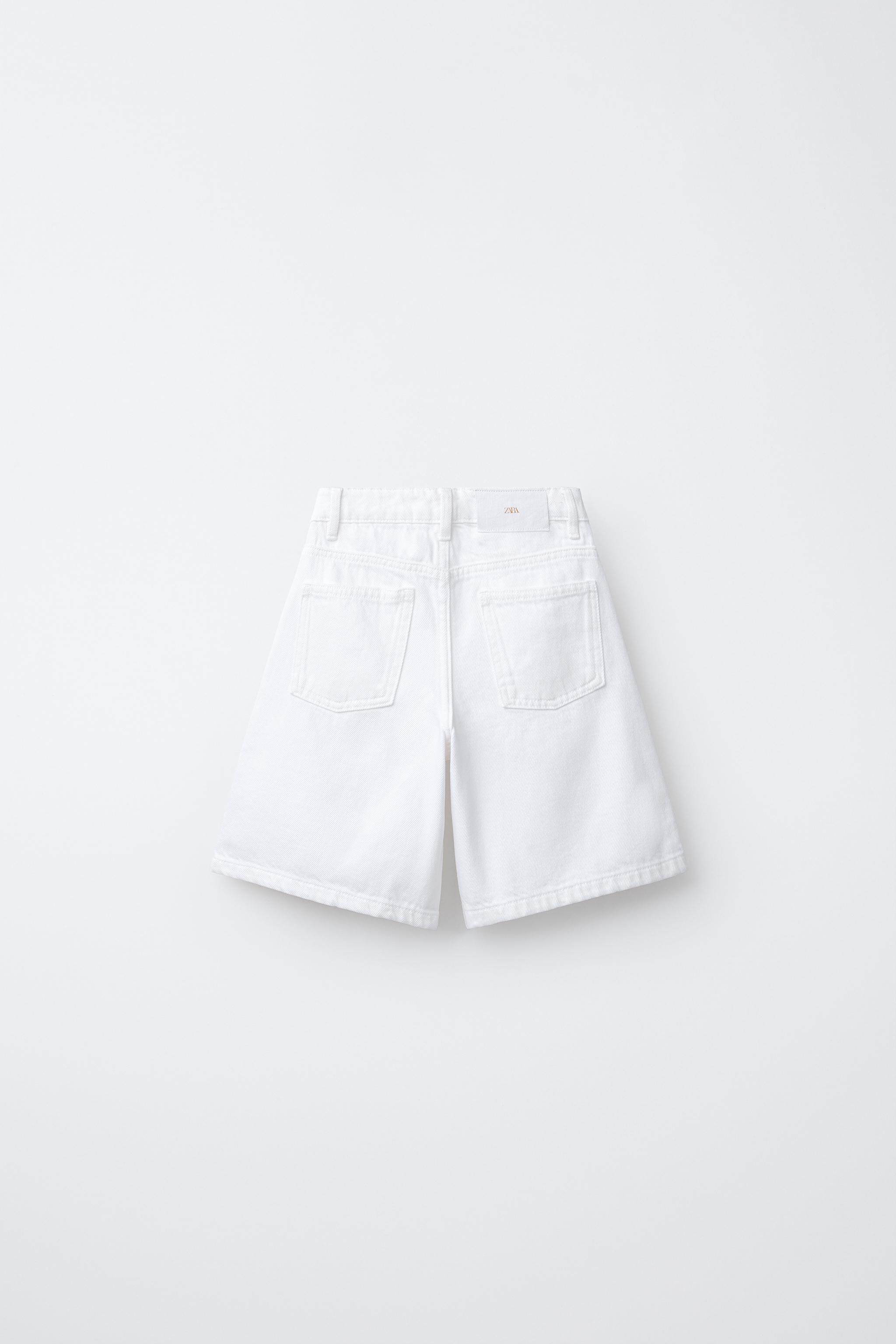 Джинсы детские zara2026春夏新品 童装女童 长款牛仔简约休闲短裤 0595630 250
