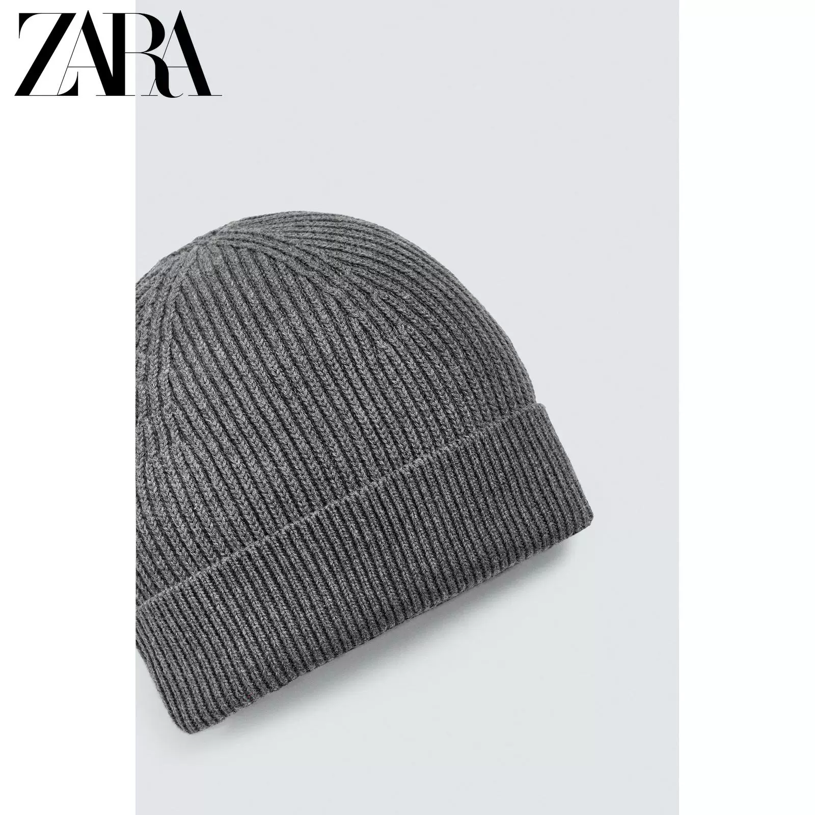 ZARA 2025 Осень Новые товары Мужская базовая вязаная шапка 3166322 800