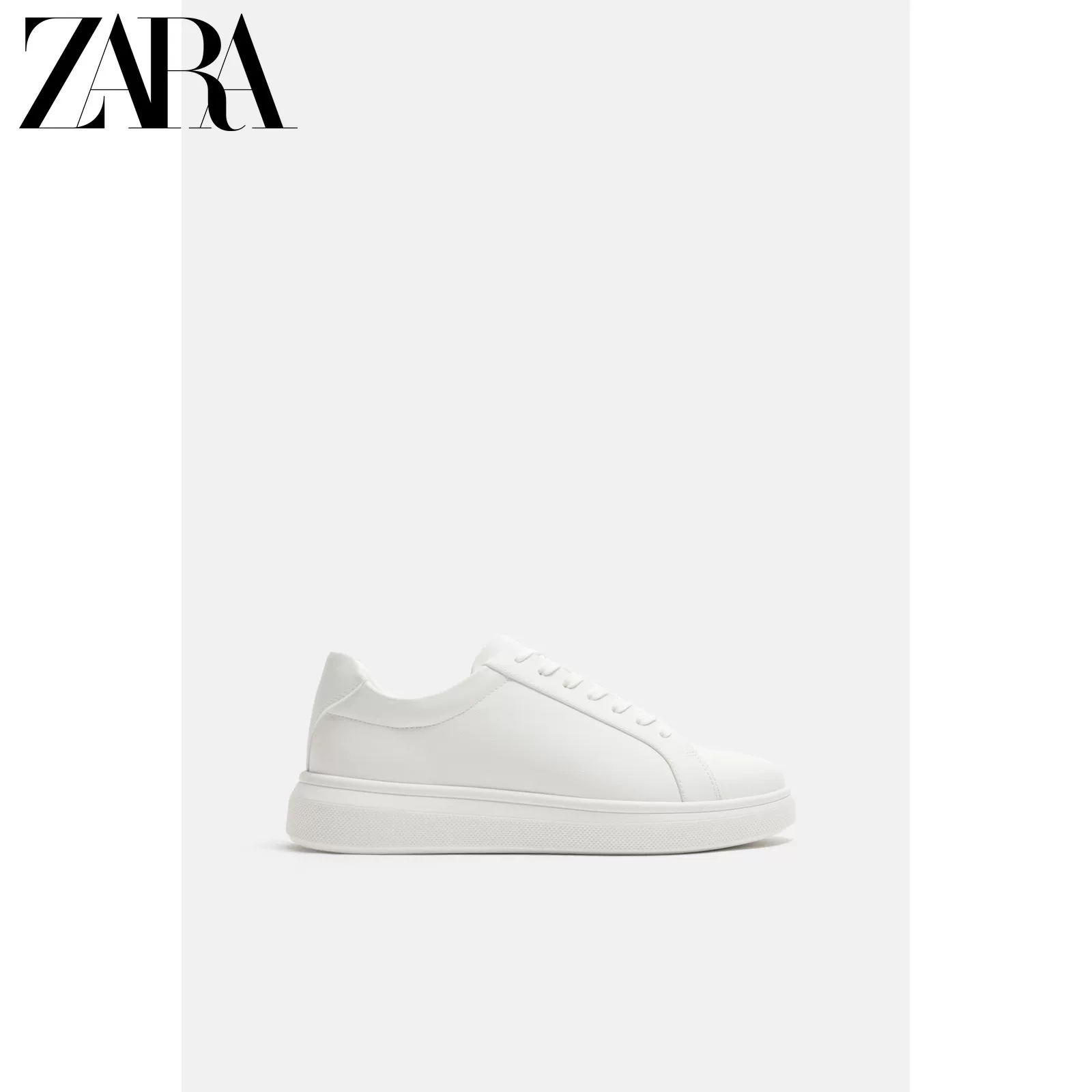 ZARA Новая коллекция мужские кроссовки однотонные простые толстая подошва повседневные кроссовки 2215520