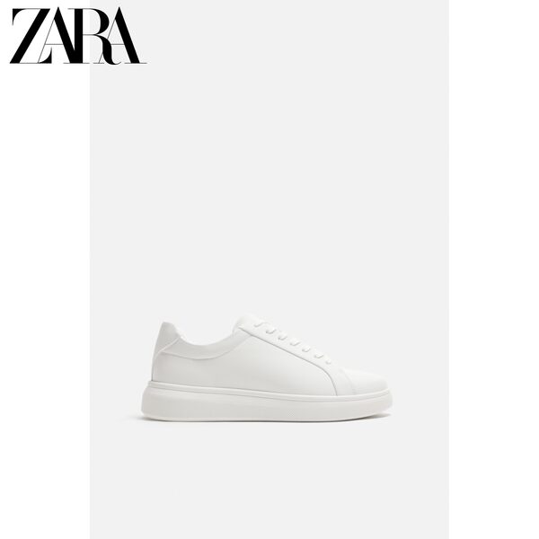 ZARA Кроссовки на платформе на плоской подошве, простой и элегантный дизайн