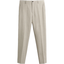 ZARA24夏季新品 男装 棕褐色商务正装修身休闲西裤 1564341 707