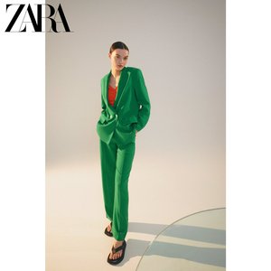 ZARA 夏季新款 女装 双排扣西装外套 07779644500