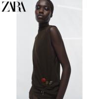 ZARA 2026 Spring and Summer New Arrival Women's 3-piece Set Gemstone Brooch 4736025 881