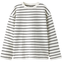 ZARA new childrens clothing girls label decorative striped T-shirt 2335600 800