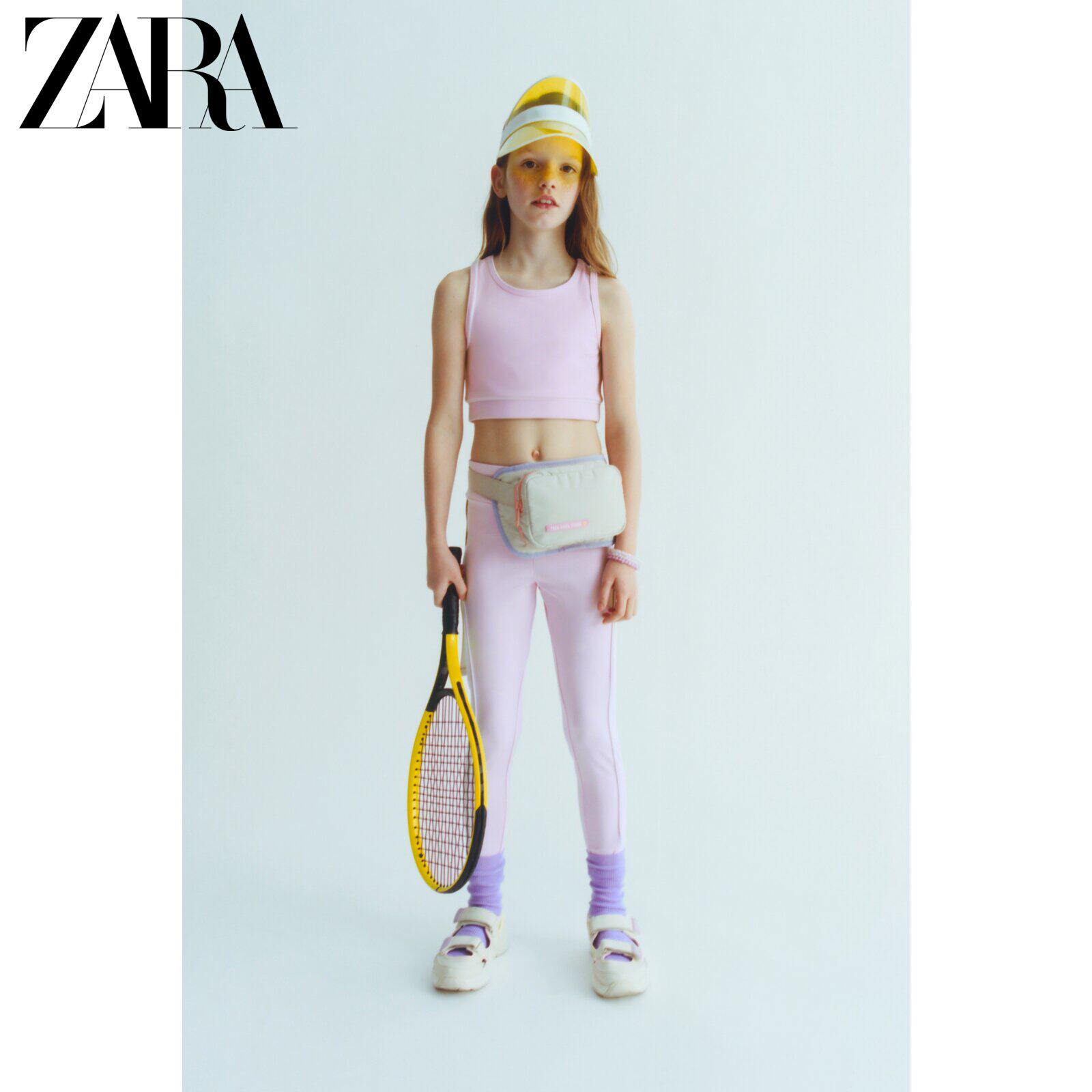 ZARA new children's clothing girl SPORTY Rolling side inner lap pants 0673611620