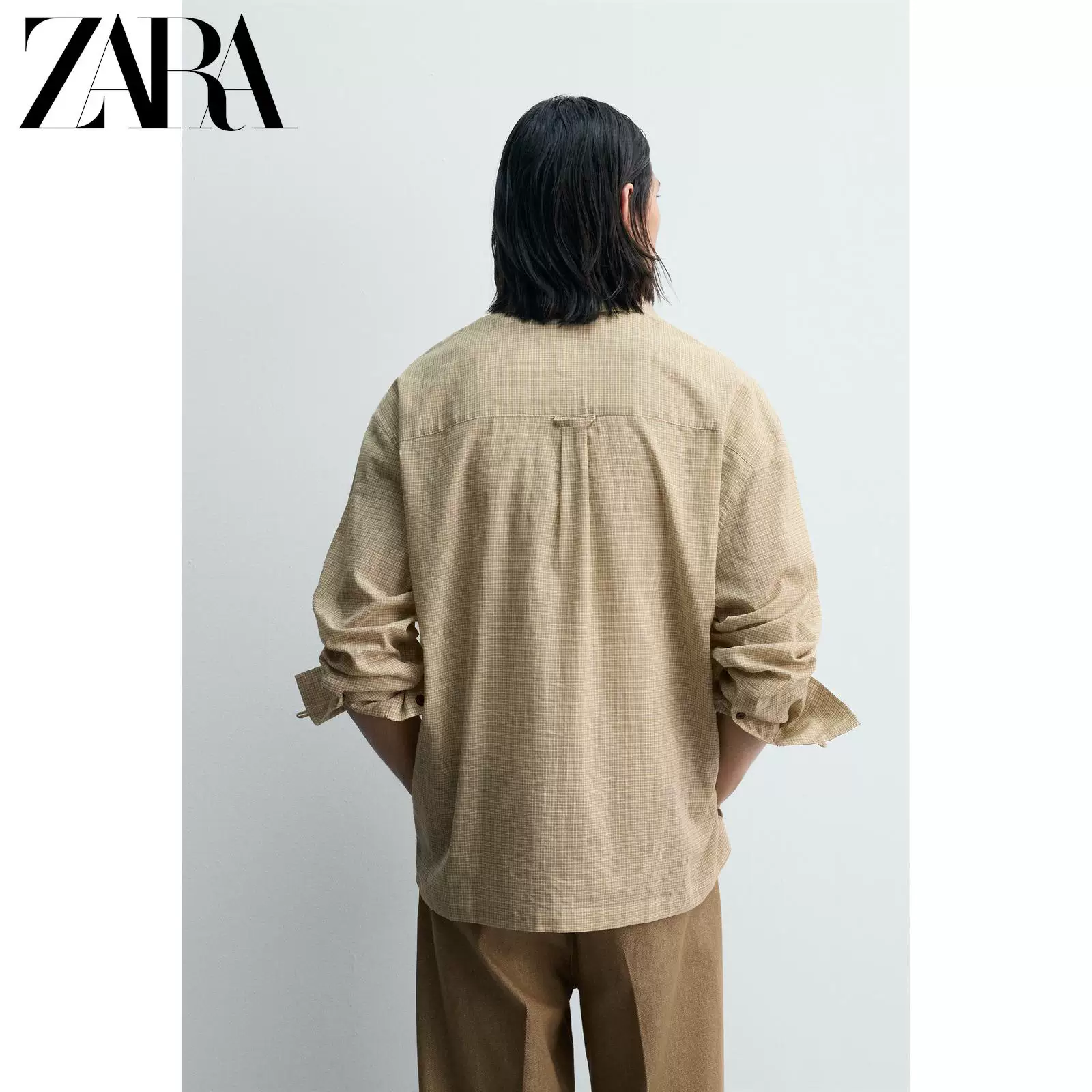 ZARA 2026 Spring and Summer New Arrivals Men's Plaid Shirt LIMITED EDITION 4379682 100
