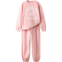 ZARA 2024 autumn new products childrens clothing girls printed sweatshirt and pants set 9006715 620