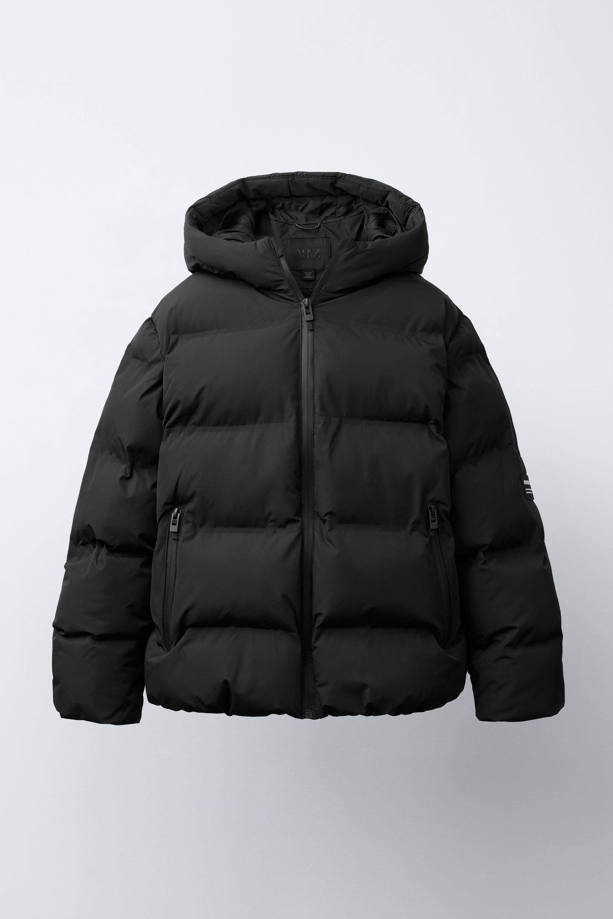 ZARA Лыжная летняя одежда, удерживающий тепло пуховик с капюшоном, куртка 