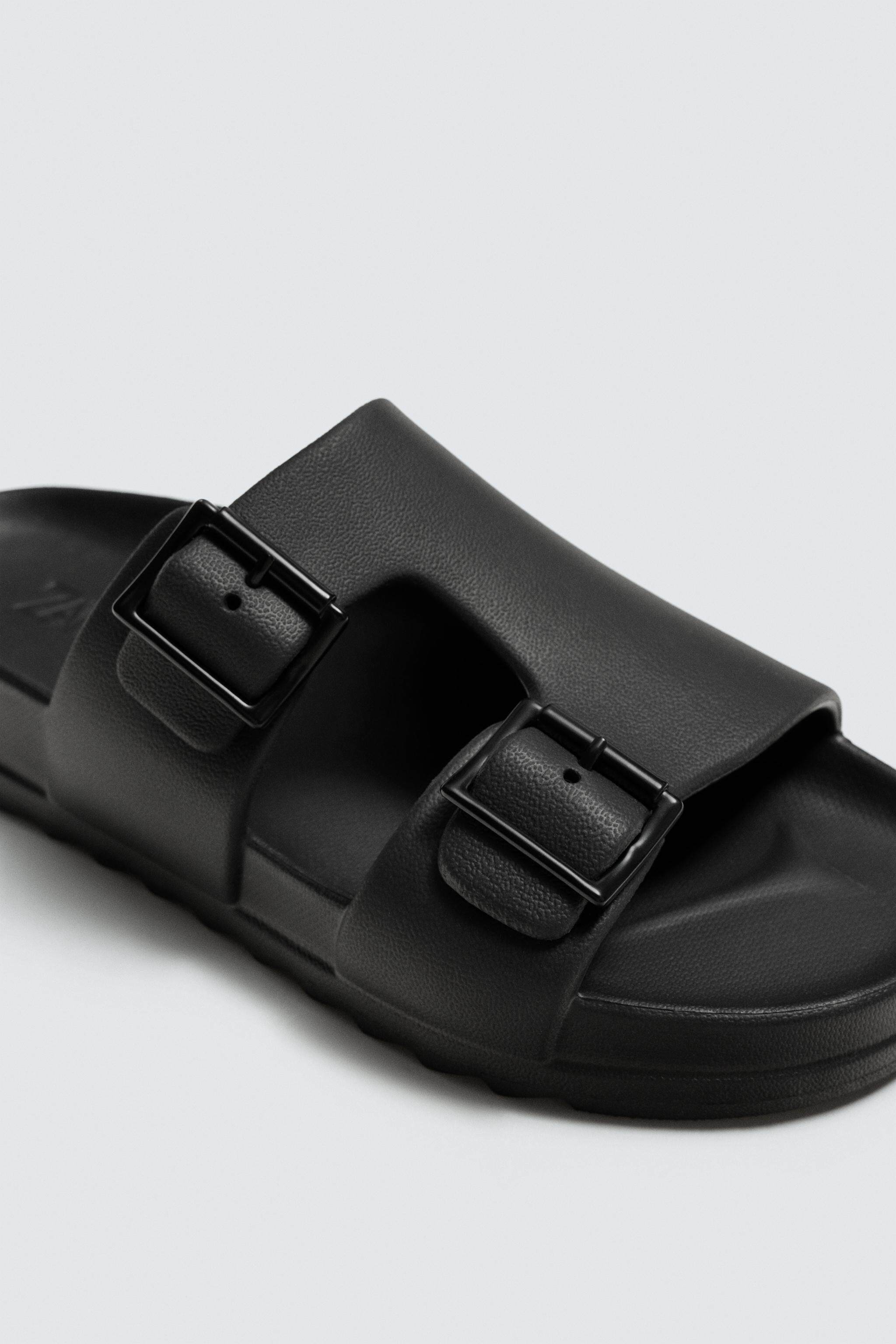 ZARA 2026 новая весна и лето Вкус мужская обувь чеканка Украсить двухслойные точно с застежка песчаный пляж сандалии 2716720 800 