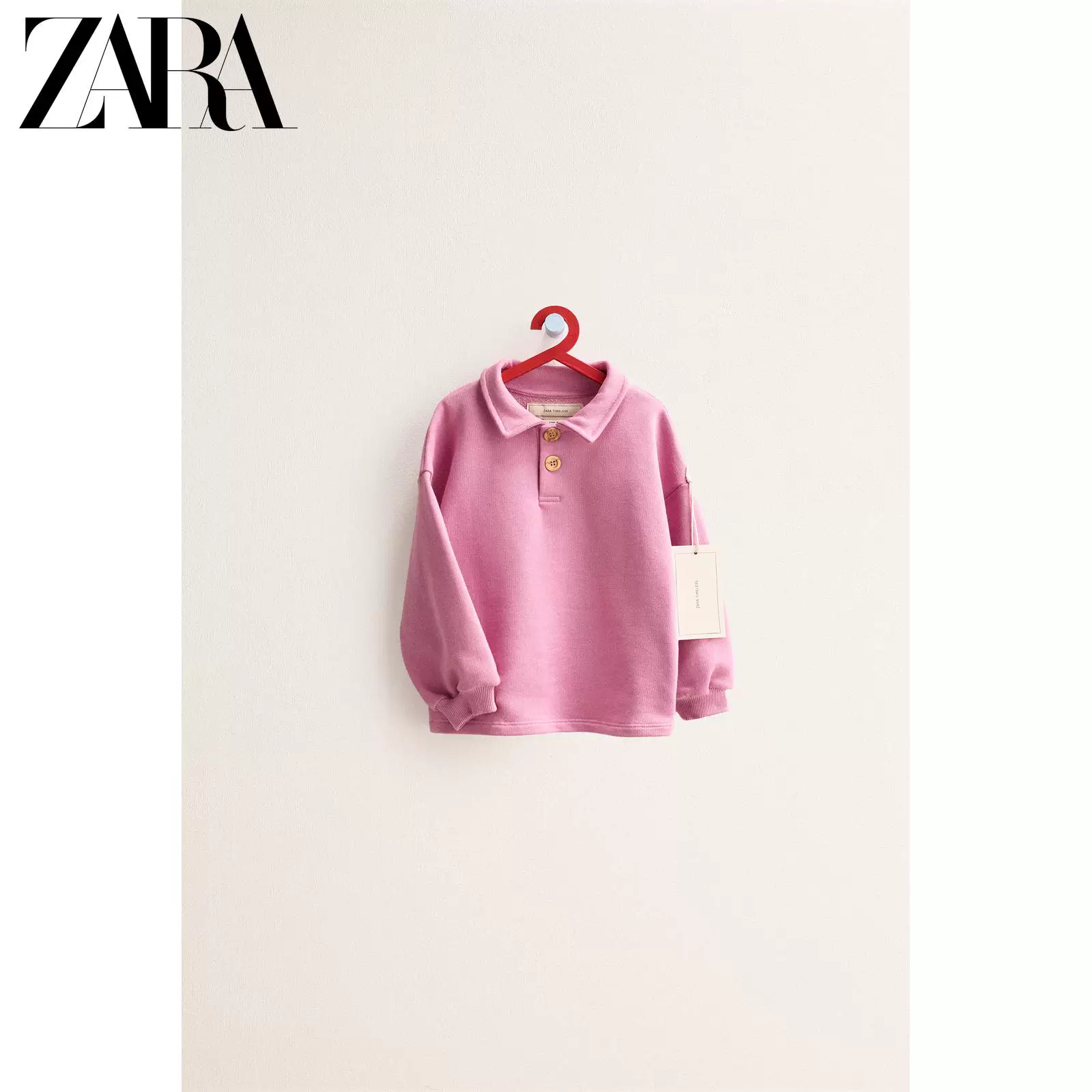 ZARA 2026 весна-лето новые товары для младенцев и малышей TIMLESS простой поло-воротник свитер 1037565 620