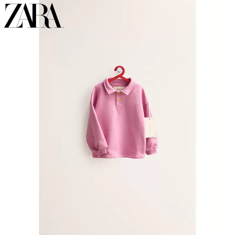 ZARA 2026 весна-лето новые товары для младенцев и малышей TIMLESS простой поло-воротник свитер 1037565 620