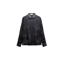ZARA24 spring new pint womens clothing ZW series of beads decorated with embroidered shirts 4786044807