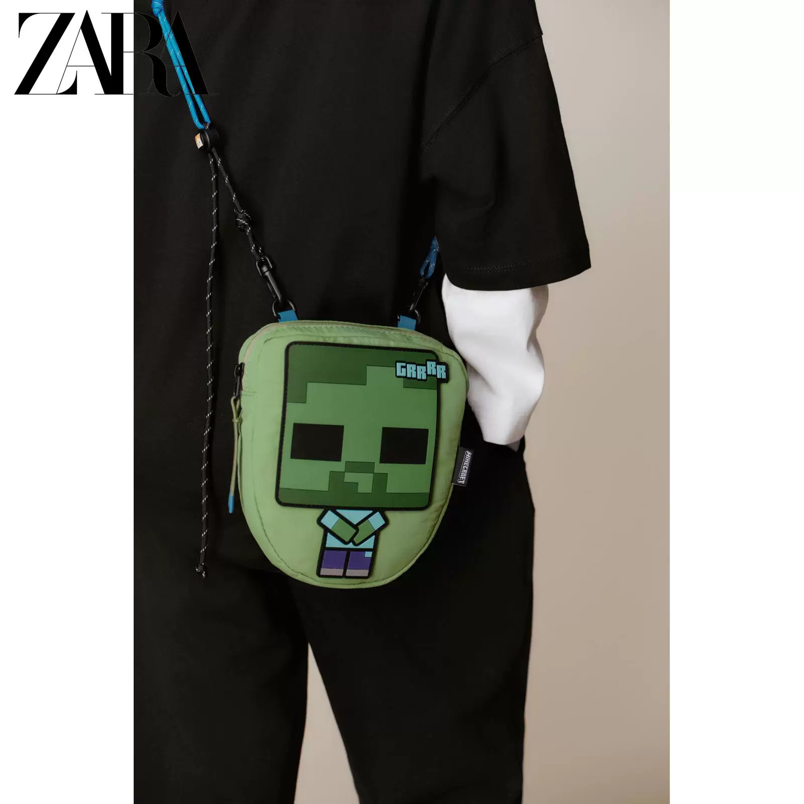 ZARA 2025 Winter New Products Детская сумка для мальчиков Minecraft сумка через плечо 1472630 500