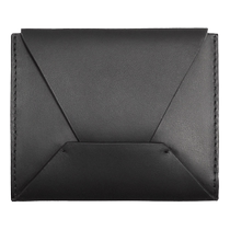 ZARA24 spring new product mens bag short simple monochrome flip cow leather coin purse 3825320 800