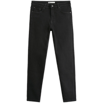 ZARA24 new autumn products mens black slim-fit American washed denim casual trousers 5575401 800