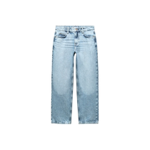 ZARA24 new summer products womens Z1975 straight high waist ankle jeans 6164122 405