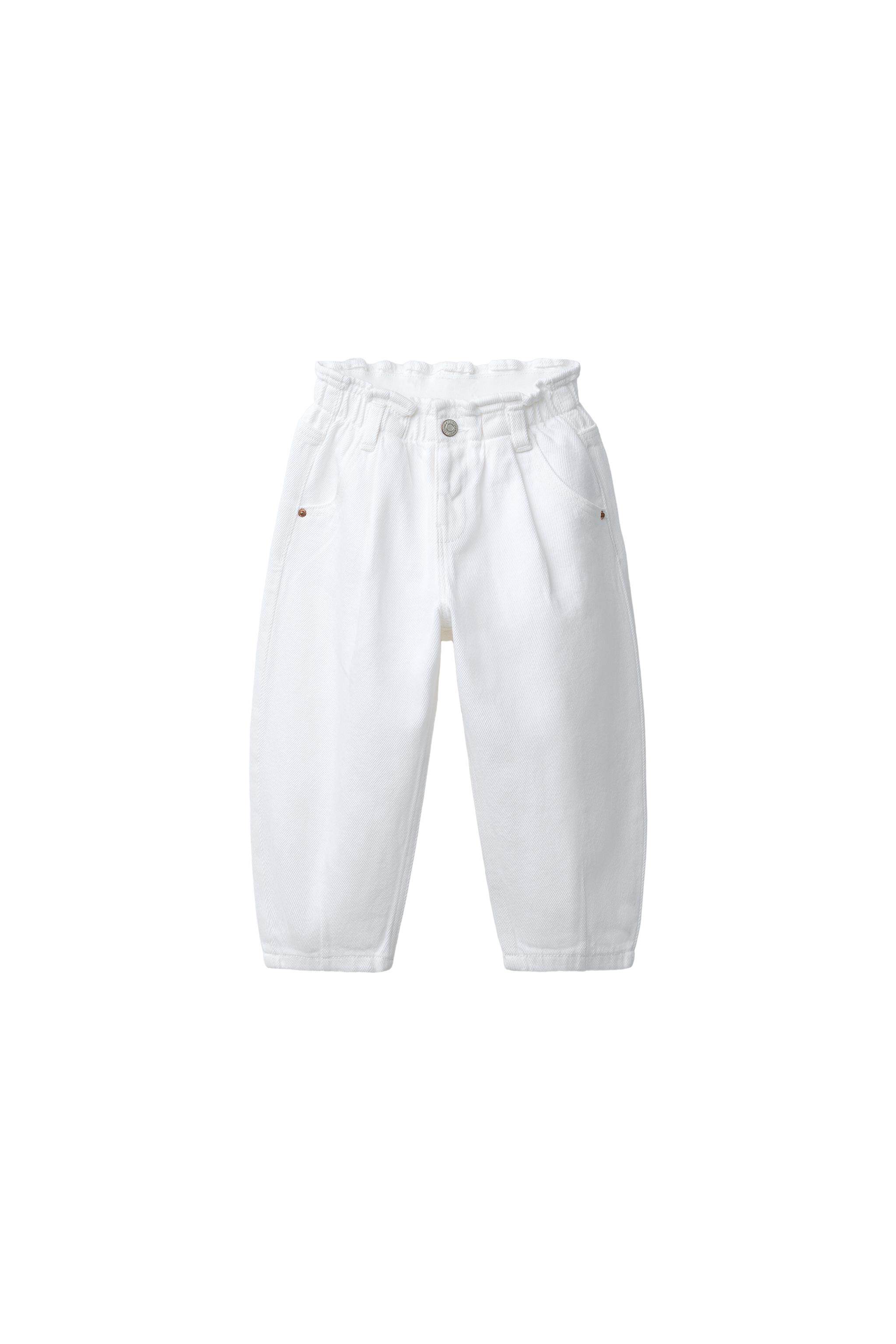 Джинсы детские zara2026春夏新品 女婴幼童 纸袋式宽松休闲牛仔裤 6987003 251