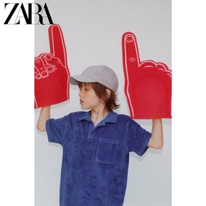 ZARA 新款 童装男童 刺绣装饰素色鸭舌帽 00620691802