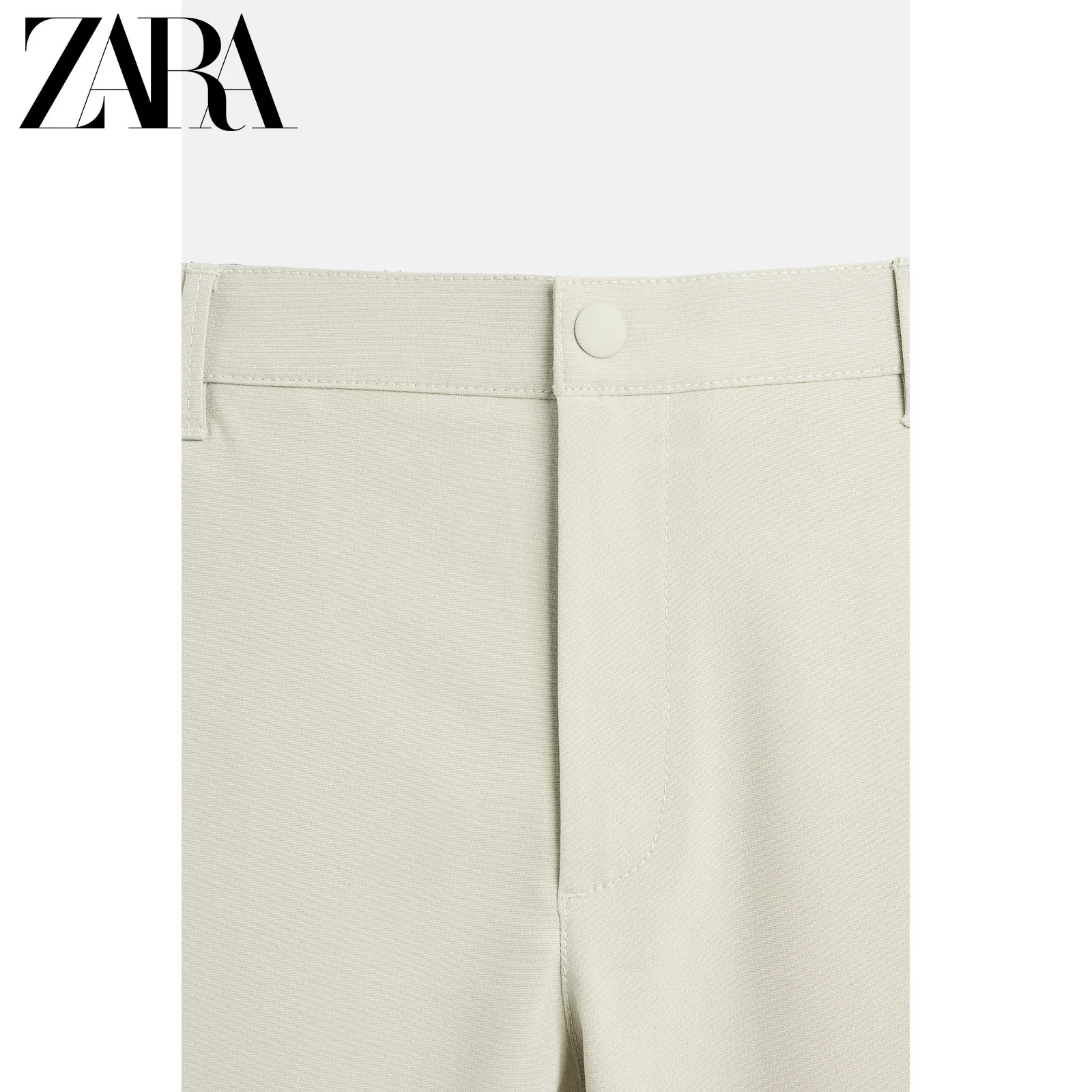 ZARA 2025 летняя новинка мужские серые удобные эластичный пояс slim повседневные брюки 6861441 806