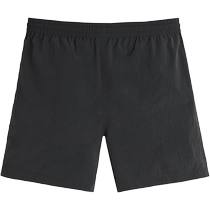 ZARAOrigins] Mens black technical fabric elastic waist beach swimming trunks 1591402 800