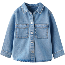 ZARA 24 printemps nouveau bébé pinte bébé toddler décoré denim chemise veste 4441564400