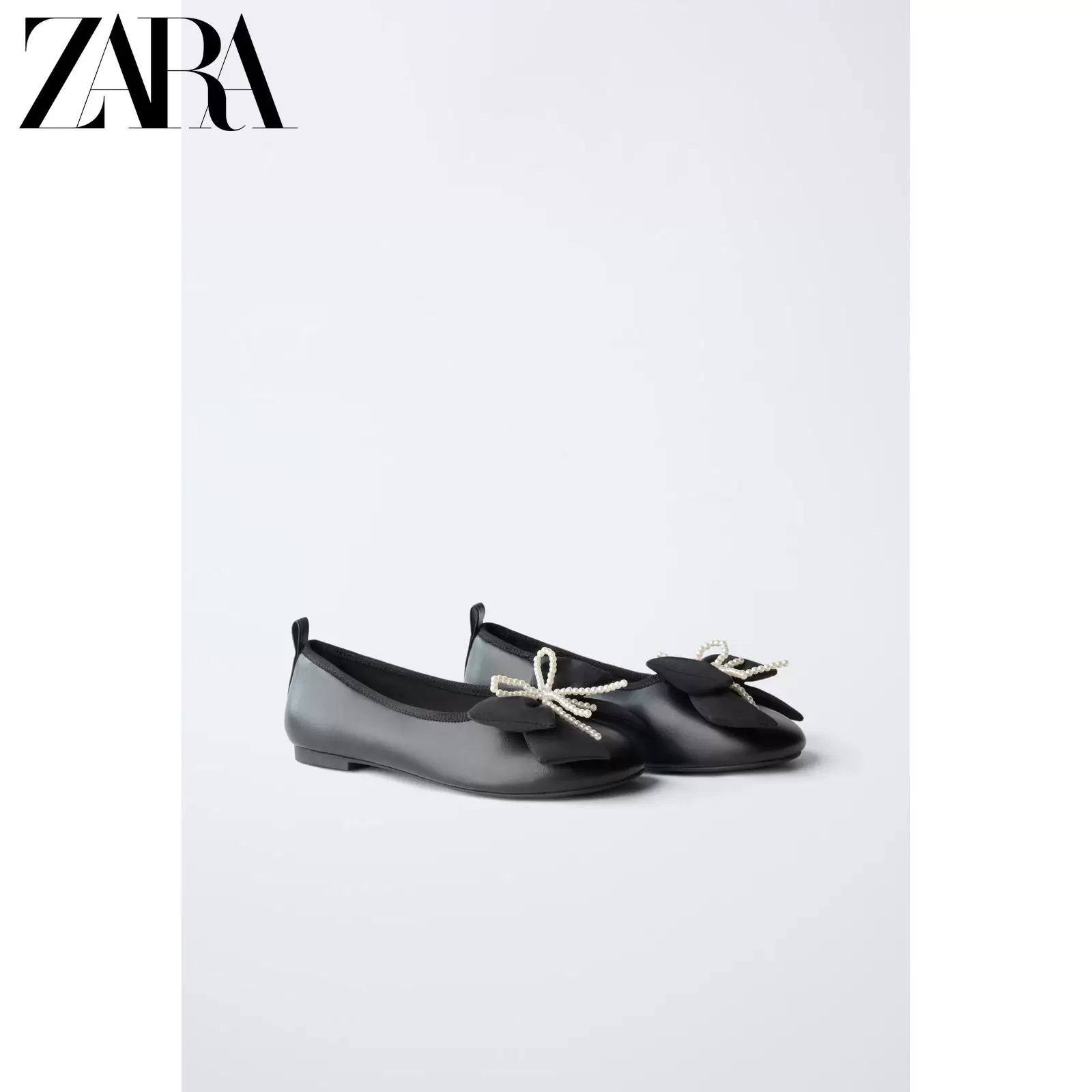 Детские балетки с простым бантом и декором, спецпредложение ZARA 2501730 800
